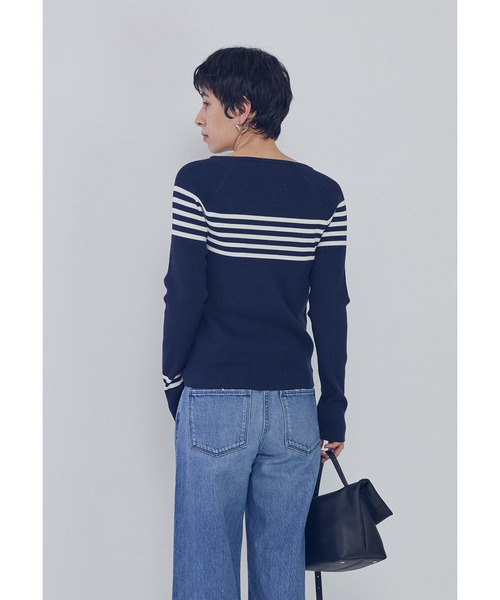 1er Arrondissement(プルミエアロンディスモン)の「ヴィスコースストレッチリブニットプルオーバー(ニット/セーター・レディース・ブラック系その他3/その他7/ベージュ・FREE)」の12枚目の写真