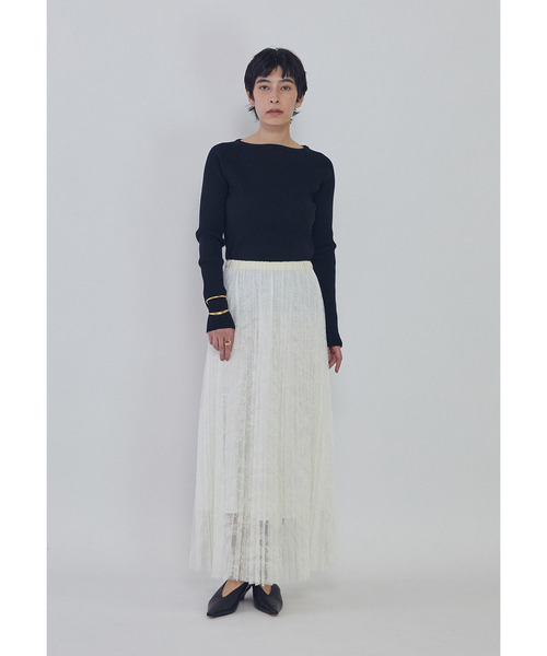 1er Arrondissement(プルミエアロンディスモン)の「ヴィスコースストレッチリブニットプルオーバー(ニット/セーター・レディース・ブラック系その他3/その他7/ベージュ・FREE)」の19枚目の写真