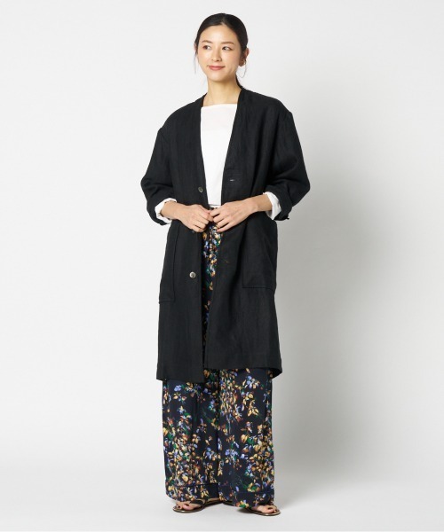 DUNGAREES LINEN COAT（ステンカラーコート）｜HELIOPOLE（エリオ