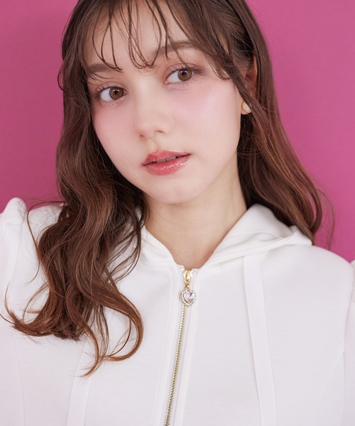 TOCCA 160【極美品】裾フリルパーカー ハートチャームファスナー裾フリルパーカー（パーカー）｜tocco closet