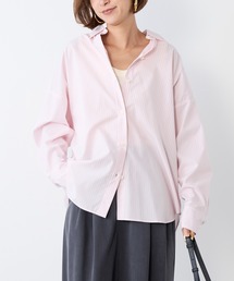 MICA&DEAL | ポプリンストライプオーバーシャツ(シャツ/ブラウス)