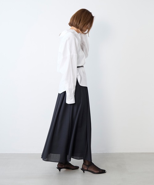 MICA&DEAL（マイカ＆ディール）の「ポプリンストライプオーバーシャツ（シャツ/ブラウス・レディース・ブルー/オフホワイト/イエロー/ピンク・FREE）」の10枚目の写真