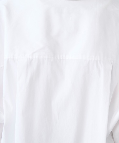 MICA&DEAL（マイカ＆ディール）の「ポプリンストライプオーバーシャツ（シャツ/ブラウス・レディース・ブルー/オフホワイト/イエロー/ピンク・FREE）」の12枚目の写真