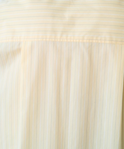 MICA&DEAL（マイカ＆ディール）の「ポプリンストライプオーバーシャツ（シャツ/ブラウス・レディース・ブルー/オフホワイト/イエロー/ピンク・FREE）」の19枚目の写真