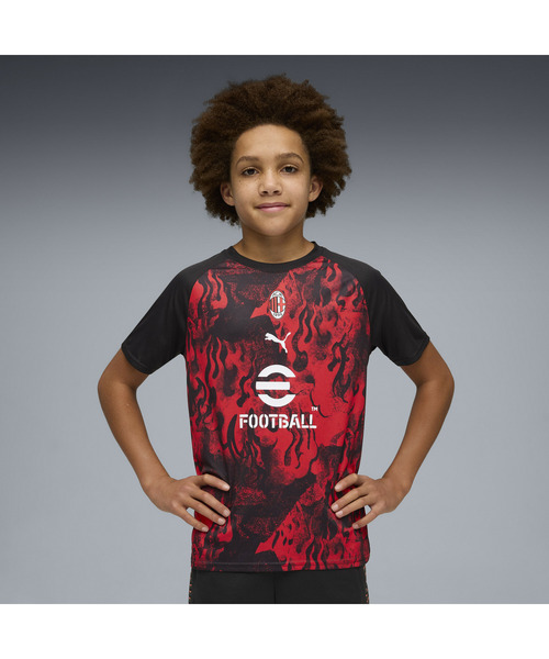 PUMA プーマ キッズ ACミラン プレマッチ 半袖 シャツ（Tシャツ