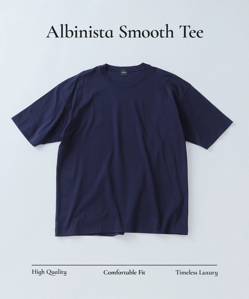 EDIFICE（エディフィス）の「アルビニスタ スムース Tシャツ（Tシャツ/カットソー・メンズ・オレンジ/ネイビー/ホワイト/ブルー/ブラウン系その他/アイボリー/ブラック・MEDIUM/SMALL/X-LARGE/LARGE）」の5枚目の写真