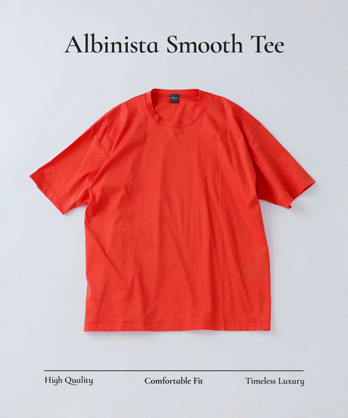 EDIFICE（エディフィス）の「アルビニスタ スムース Tシャツ（Tシャツ/カットソー・メンズ・オレンジ/ネイビー/ホワイト/ブルー/ブラウン系その他/アイボリー/ブラック・MEDIUM/SMALL/X-LARGE/LARGE）」の7枚目の写真
