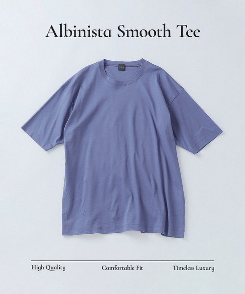 EDIFICE（エディフィス）の「アルビニスタ スムース Tシャツ（Tシャツ/カットソー・メンズ・オレンジ/ネイビー/ホワイト/ブルー/ブラウン系その他/アイボリー/ブラック・MEDIUM/SMALL/X-LARGE/LARGE）」の6枚目の写真