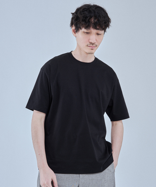 EDIFICE（エディフィス）の「アルビニスタ スムース Tシャツ（Tシャツ/カットソー・メンズ・オレンジ/ネイビー/ホワイト/ブルー/ブラウン系その他/アイボリー/ブラック・MEDIUM/SMALL/X-LARGE/LARGE）」の11枚目の写真