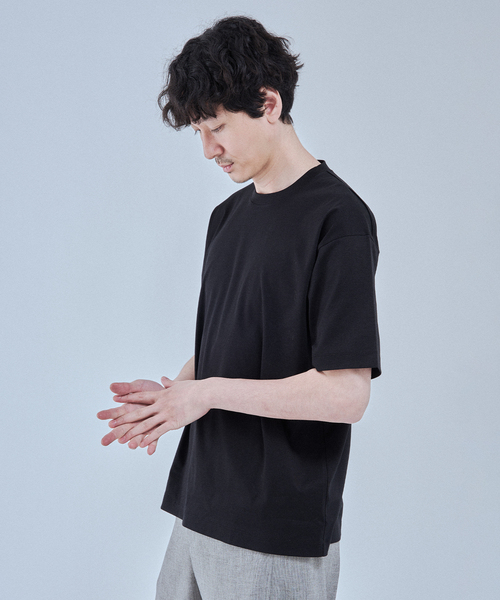 EDIFICE（エディフィス）の「アルビニスタ スムース Tシャツ（Tシャツ/カットソー・メンズ・オレンジ/ネイビー/ホワイト/ブルー/ブラウン系その他/アイボリー/ブラック・MEDIUM/SMALL/X-LARGE/LARGE）」の10枚目の写真