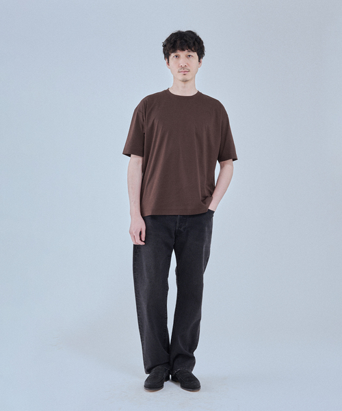 EDIFICE（エディフィス）の「アルビニスタ スムース Tシャツ（Tシャツ/カットソー・メンズ・オレンジ/ネイビー/ホワイト/ブルー/ブラウン系その他/アイボリー/ブラック・MEDIUM/SMALL/X-LARGE/LARGE）」の18枚目の写真