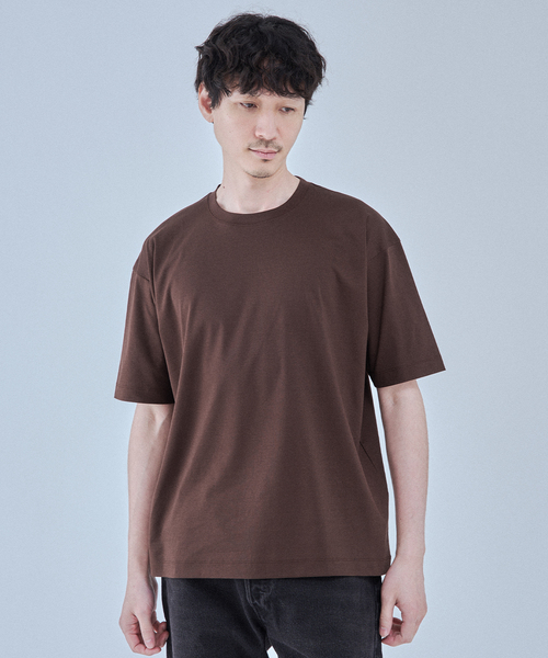 EDIFICE（エディフィス）の「アルビニスタ スムース Tシャツ（Tシャツ/カットソー・メンズ・オレンジ/ネイビー/ホワイト/ブルー/ブラウン系その他/アイボリー/ブラック・MEDIUM/SMALL/X-LARGE/LARGE）」の19枚目の写真
