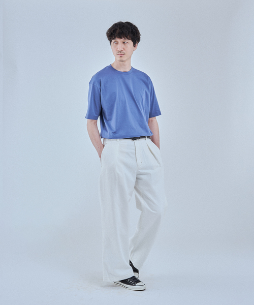 EDIFICE(エディフィス)の「アルビニスタ スムース Tシャツ(Tシャツ/カットソー・メンズ・オレンジ/ネイビー/ホワイト/ブルー/ブラウン系その他/アイボリー/ブラック・MEDIUM/SMALL/X-LARGE/LARGE)」の11枚目の写真