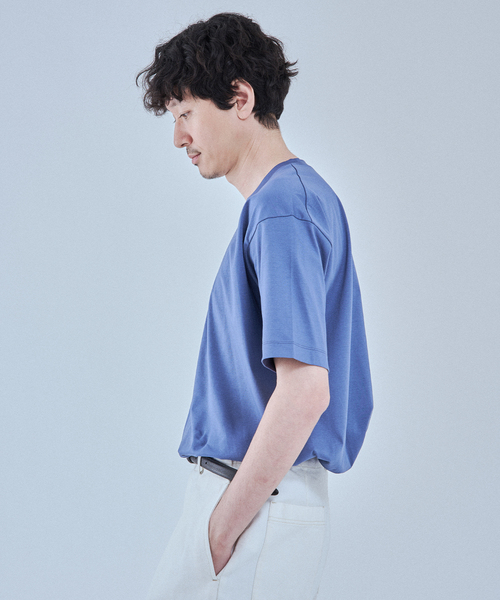 EDIFICE(エディフィス)の「アルビニスタ スムース Tシャツ(Tシャツ/カットソー・メンズ・オレンジ/ネイビー/ホワイト/ブルー/ブラウン系その他/アイボリー/ブラック・MEDIUM/SMALL/X-LARGE/LARGE)」の13枚目の写真