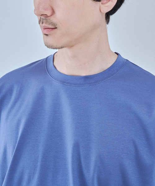 EDIFICE（エディフィス）の「アルビニスタ スムース Tシャツ（Tシャツ/カットソー・メンズ・オレンジ/ネイビー/ホワイト/ブルー/ブラウン系その他/アイボリー/ブラック・MEDIUM/SMALL/X-LARGE/LARGE）」の21枚目の写真