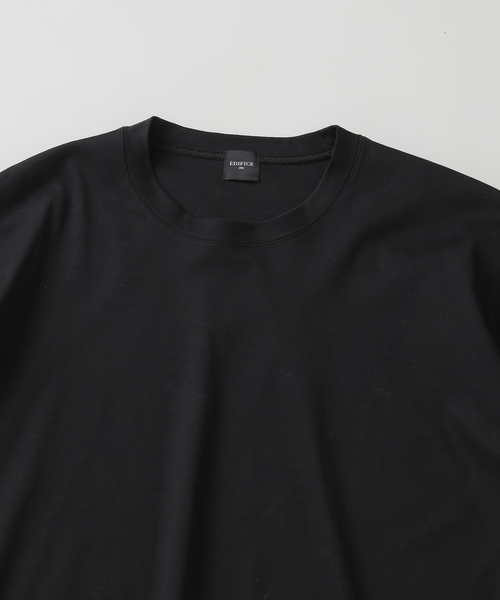 EDIFICE（エディフィス）の「アルビニスタ スムース Tシャツ（Tシャツ/カットソー・メンズ・オレンジ/ネイビー/ホワイト/ブルー/ブラウン系その他/アイボリー/ブラック・MEDIUM/SMALL/X-LARGE/LARGE）」の19枚目の写真