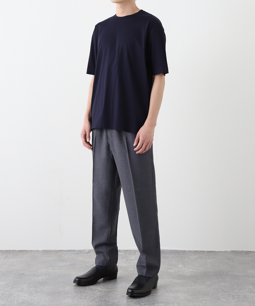 EDIFICE(エディフィス)の「アルビニスタ スムース Tシャツ(Tシャツ/カットソー・メンズ・オレンジ/ネイビー/ホワイト/ブルー/ブラウン系その他/アイボリー/ブラック/チャコールグレー・MEDIUM/SMALL/X-LARGE/LARGE)」の12枚目の写真