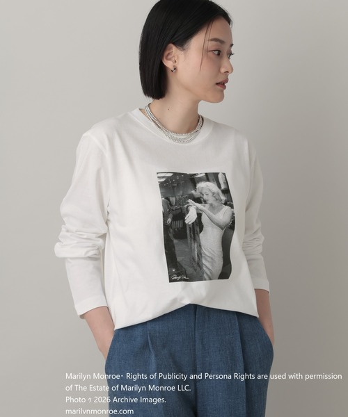 A part by(アパートバイ)の「Marilyn TEE_長袖(Tシャツ/カットソー・レディース・ホワイト系その他5/オフホワイト・FREE)」の19枚目の写真
