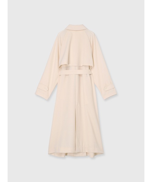 anuans（アニュアンス）の「ウールステンカラーロングコート（ステンカラーコート・レディース・ピンクベージュ/ネイビー・F）」の18枚目の写真