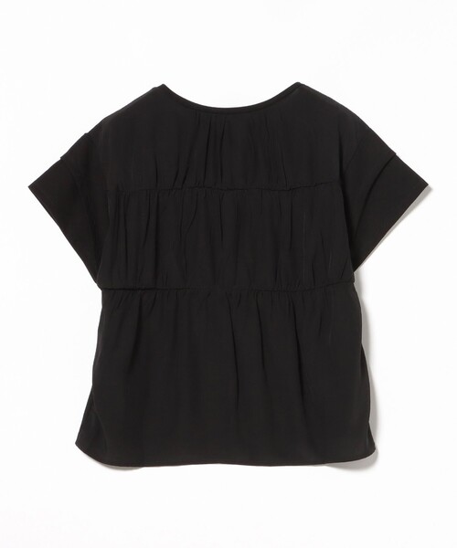 BEAMS HEART(ビームスハート)の「後ろ異素材 ギャザー プルオーバー(Tシャツ/カットソー・レディース・ブルー系その他/オフホワイト/ブラック・FREE)」の13枚目の写真