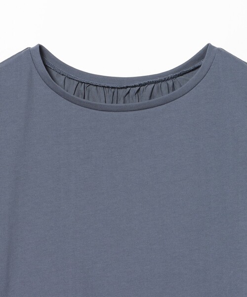 BEAMS HEART(ビームスハート)の「後ろ異素材 ギャザー プルオーバー(Tシャツ/カットソー・レディース・ブルー系その他/オフホワイト/ブラック・FREE)」の10枚目の写真