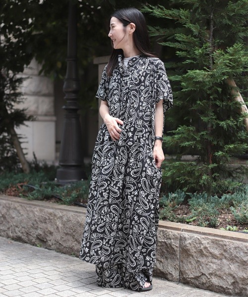 Brocante（ブロカント）の「[Brocante / ブロカント] インドプリント(ペイズリー) フロンセワンピース（ワンピース・レディース・ブラック系その他/ブラウン系その他・2）」の20枚目の写真