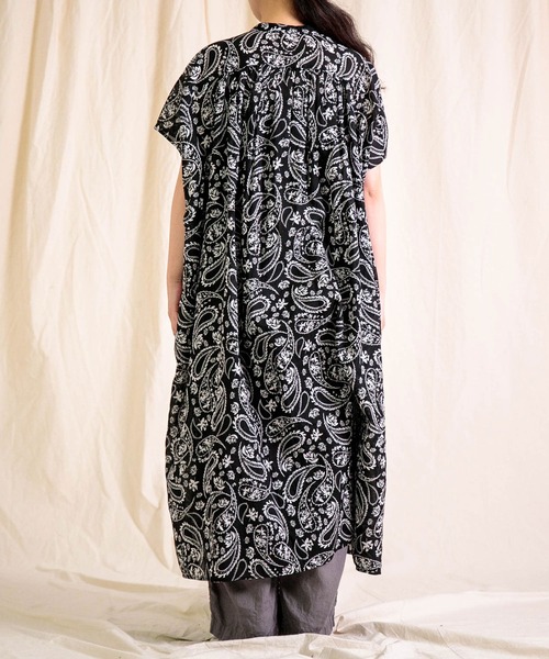 Brocante（ブロカント）の「[Brocante / ブロカント] インドプリント(ペイズリー) フロンセワンピース（ワンピース・レディース・ブラック系その他/ブラウン系その他・2）」の12枚目の写真