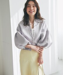 La boutique BonBon（ラブティックボンボン）の「【名品】お袖ぽわんパールニットカーディガン（カーディガン/ボレロ）」