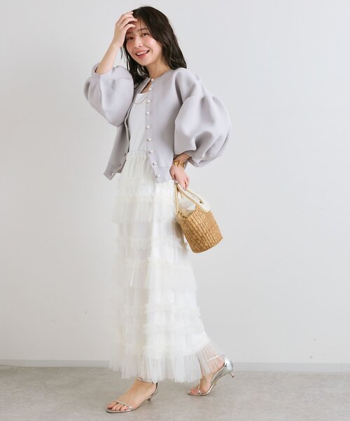 ラブティックボンボン パールデザインカーディガン La boutique Bonbon（ラブティックボンボン） カーディガン 「今すぐお