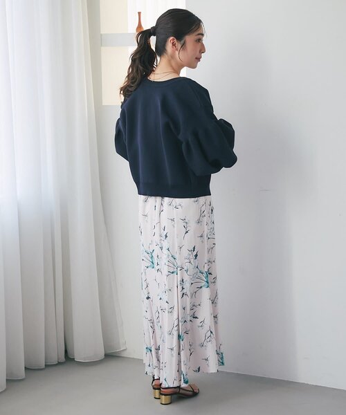 La boutique BonBon（ラブティックボンボン）の「【名品】お袖ぽわんパールニットカーディガン（カーディガン/ボレロ・レディース・ネイビー/イエロー/ピンク/ホワイト/ライトグレー/サックスブルー・FREE）」の22枚目の写真