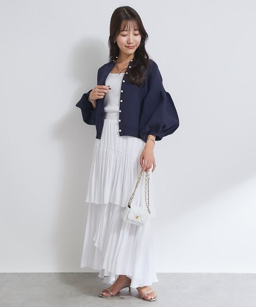 値下げ❣️La boutique BonBon お袖ぽわんパールニットカーディガン La boutique BonBon｜【今すぐお届け!・名品】お袖ぽわんパールニット