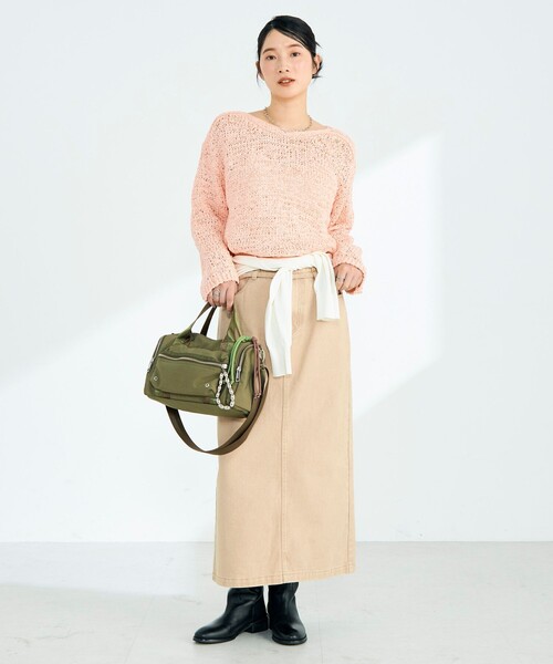 fredy emue（フレディエミュ）の「【CONTROL FREAK/コントロールフリーク】ミリタリーチャームボストンバッグ（ショルダーバッグ・レディース・オリーブ/ブラック・FREE）」の4枚目の写真