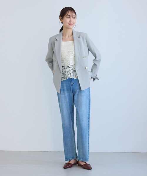 ROPE' PICNIC（ロペピクニック）の「ケミカルレースビスチェ（キャミソール・レディース・オフホワイト・FREE）」の2枚目の写真