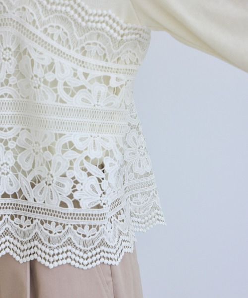 ROPE' PICNIC（ロペピクニック）の「ケミカルレースビスチェ（キャミソール・レディース・オフホワイト・FREE）」の19枚目の写真