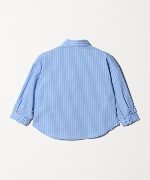 green label relaxing（グリーンレーベルリラクシング）の「ストライプシャツ / キッズ  100cm-130cm 撥水（シャツ/ブラウス・キッズ・ライトブルー/コバルトブルー・160cm/120cm/150cm/100cm/110cm/130cm/140cm）」の5枚目の写真