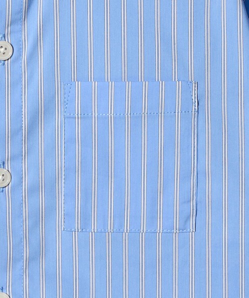 green label relaxing（グリーンレーベルリラクシング）の「ストライプシャツ / キッズ  100cm-130cm 撥水（シャツ/ブラウス・キッズ・ライトブルー/コバルトブルー・160cm/120cm/150cm/100cm/110cm/130cm/140cm）」の8枚目の写真