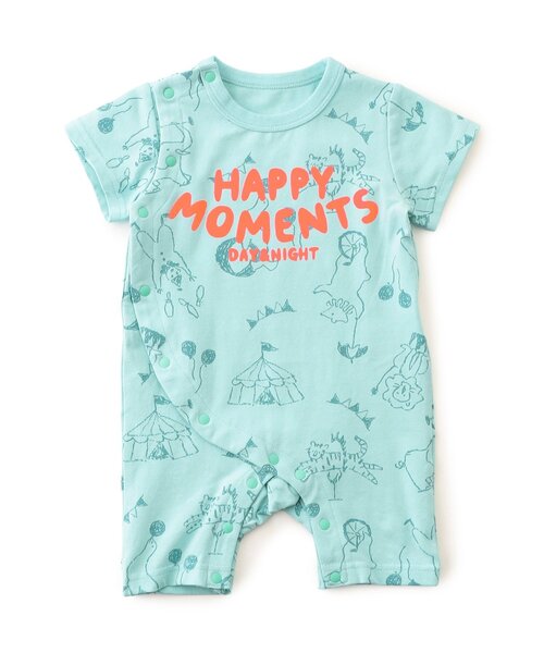 BIT'Z（ビッツ）の「楽しいテーマパーク柄ロンパス（ロンパース・キッズ・ミント/アイボリー・70/60/80）」の7枚目の写真