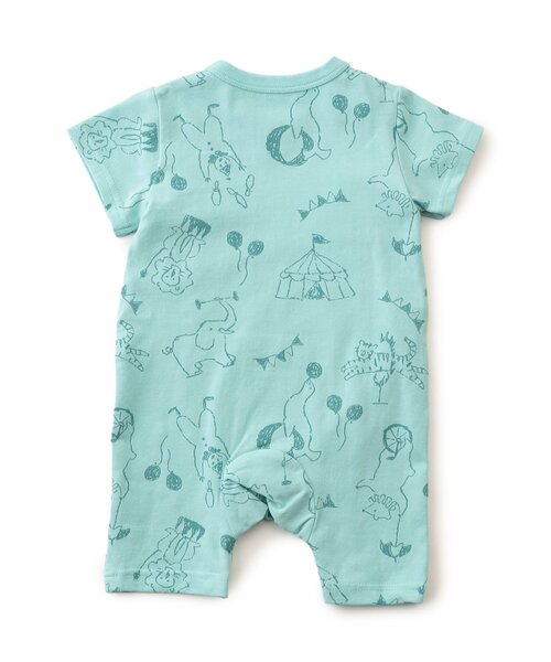 BIT'Z（ビッツ）の「楽しいテーマパーク柄ロンパス（ロンパース・キッズ・ミント/アイボリー・70/60/80）」の9枚目の写真