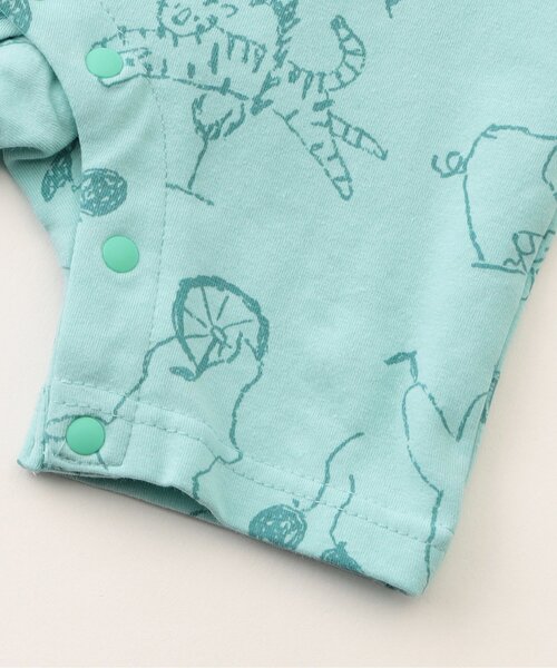 BIT'Z（ビッツ）の「楽しいテーマパーク柄ロンパス（ロンパース・キッズ・ミント/アイボリー・70/60/80）」の13枚目の写真