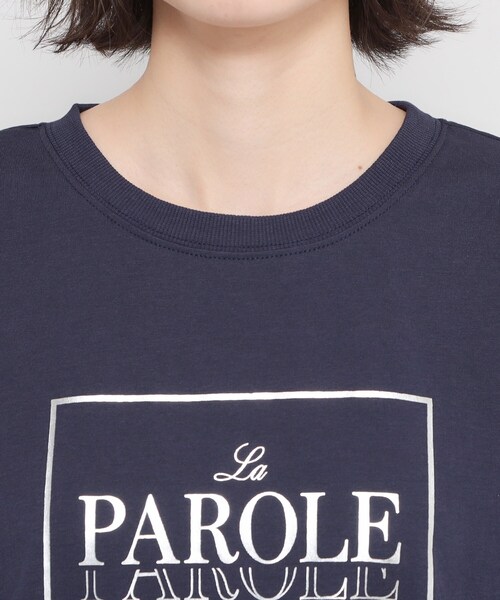 THE SHOP TK （ザ ショップ ティーケー ）の「ロゴ箔プリントロンTee（Tシャツ/カットソー・レディース・ネイビー/オフホワイト・12/13）」の13枚目の写真