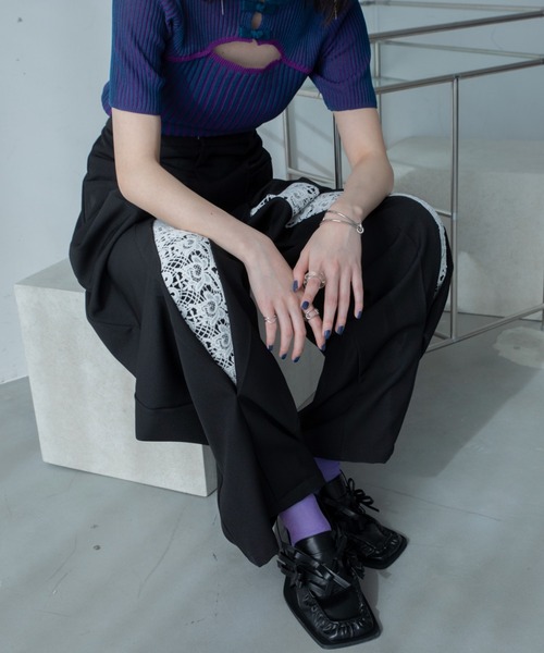 VACANCY（ヴァカンシー）の「ダブルリボンデザインローファー（ローファー・レディース・ブラック・SMALL/LARGE/MEDIUM）」の10枚目の写真