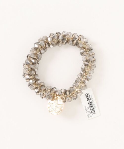 チャイハネ(チャイハネ)の「【チャイハネ】ギャラックビジュヘアゴム(ヘアゴム・レディース・グリーン/グレー/ブルー/パープル/ベージュ/ブラック/カラフル・FREE)」の1枚目の写真