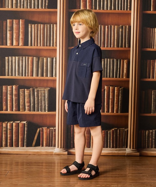 combimini(コンビミニ)の「半袖BIGポロシャツ(ポロシャツ・キッズ・カーキ/ネイビー・110/120/130/140)」の15枚目の写真
