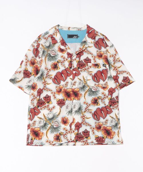 lost（ロスト）の「lost/ロスト NEAT SHIRT 半袖シャツ LM6S-2401（シャツ/ブラウス・メンズ・オフホワイト/ブラック/ホワイト/グリーン/ピンク・M/L）」の8枚目の写真