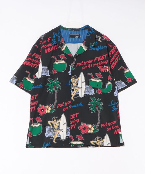 lost（ロスト）の「lost/ロスト NEAT SHIRT 半袖シャツ LM6S-2401（シャツ/ブラウス・メンズ・オフホワイト/ブラック/ホワイト/グリーン/ピンク・M/L）」の9枚目の写真
