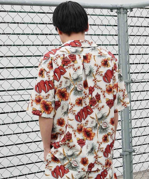 lost（ロスト）の「lost/ロスト NEAT SHIRT 半袖シャツ LM6S-2401（シャツ/ブラウス・メンズ・オフホワイト/ブラック/ホワイト/グリーン/ピンク・M/L）」の22枚目の写真