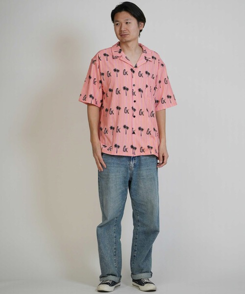 lost（ロスト）の「lost/ロスト NEAT SHIRT 半袖シャツ LM6S-2401（シャツ/ブラウス・メンズ・オフホワイト/ブラック/ホワイト/グリーン/ピンク・M/L）」の12枚目の写真