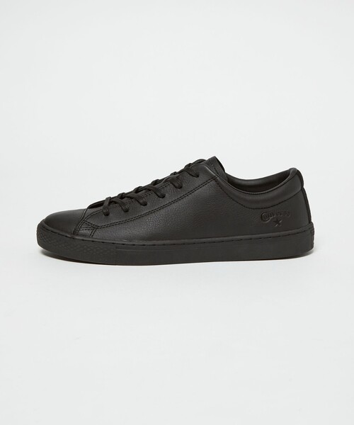 CONVERSE(コンバース)の「【別注】<CONVERSE>GLR オールスター クップ OX レザー ブラック ドレス スニーカー(スニーカー・メンズ・ブラック・26.5cm/26cm/28cm/27.5cm/27cm)」の4枚目の写真