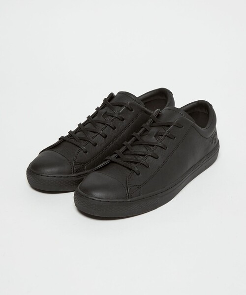 CONVERSE(コンバース)の「【別注】<CONVERSE>GLR オールスター クップ OX レザー ブラック ドレス スニーカー(スニーカー・メンズ・ブラック・26.5cm/26cm/28cm/27.5cm/27cm)」の5枚目の写真