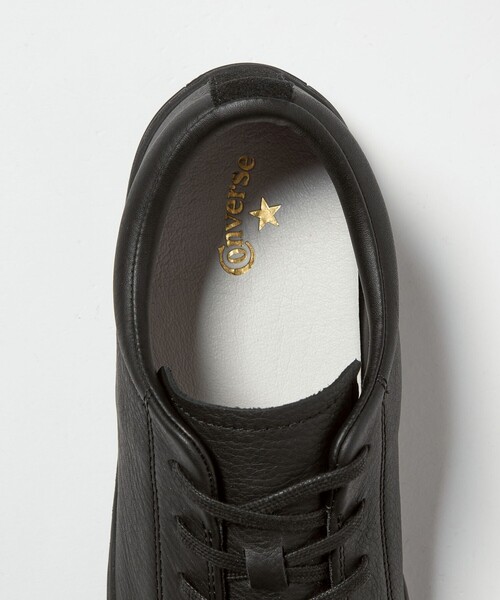 CONVERSE(コンバース)の「【別注】<CONVERSE>GLR オールスター クップ OX レザー ブラック ドレス スニーカー(スニーカー・メンズ・ブラック・26.5cm/26cm/28cm/27.5cm/27cm)」の10枚目の写真